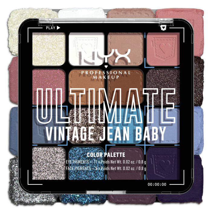 NYX Ultimate Eyeshadow Palette Vintage Jean Baby