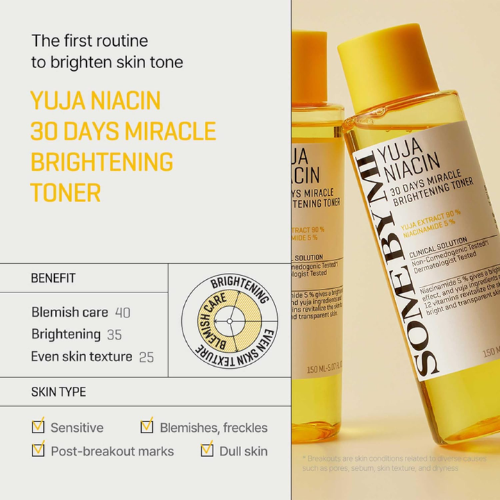 SOME BY MI Yuja Niacin Brightening Toner 150ml