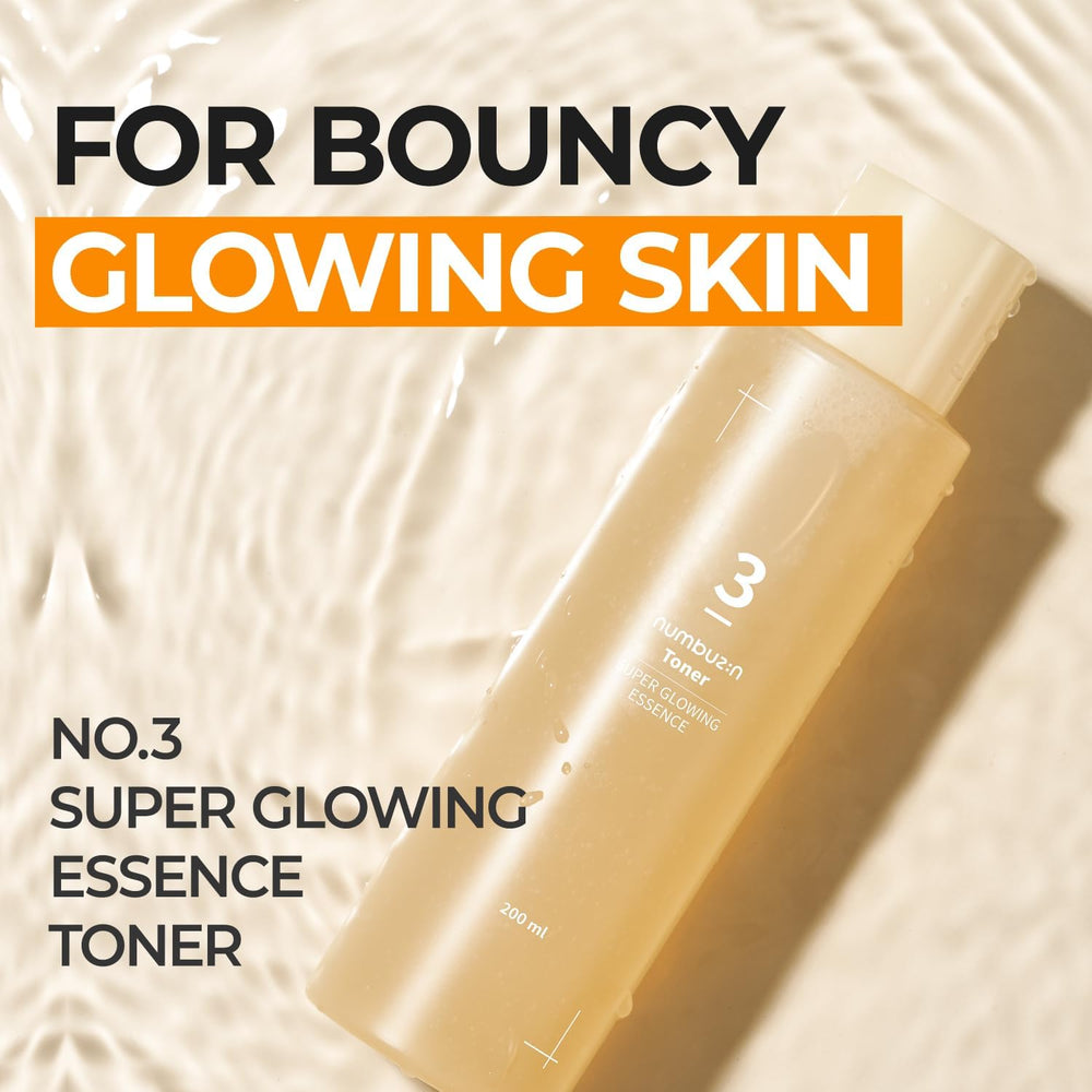 Numbuzin No.3 Super Glowing Essence Toner 200ml 2