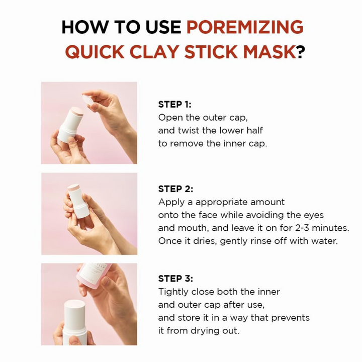 SKIN1004 Madagascar Centella Poremizing Quick Clay Stick Mask 27g how to apply