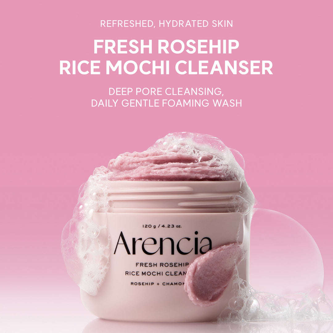 Arencia Fresh Rosehip Mochi Cleanser 120g