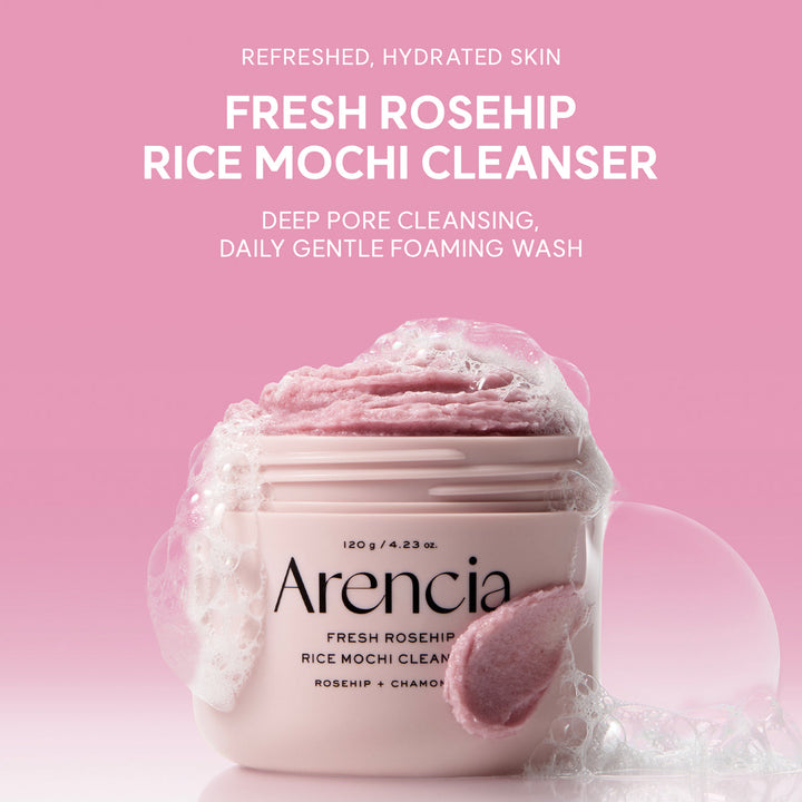 Arencia Fresh Rosehip Mochi Cleanser 120g
