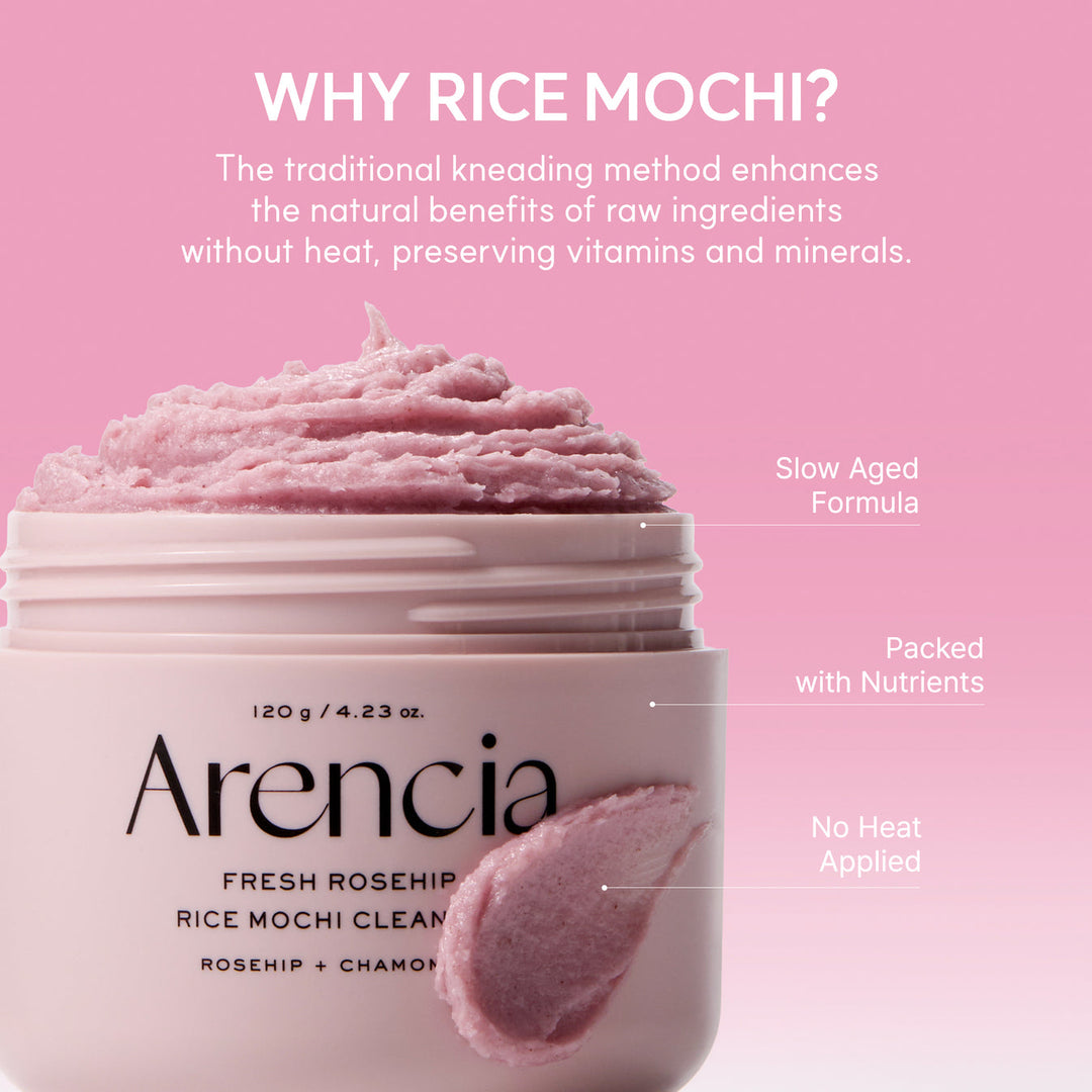 Arencia Fresh Rosehip Mochi Cleanser 120g