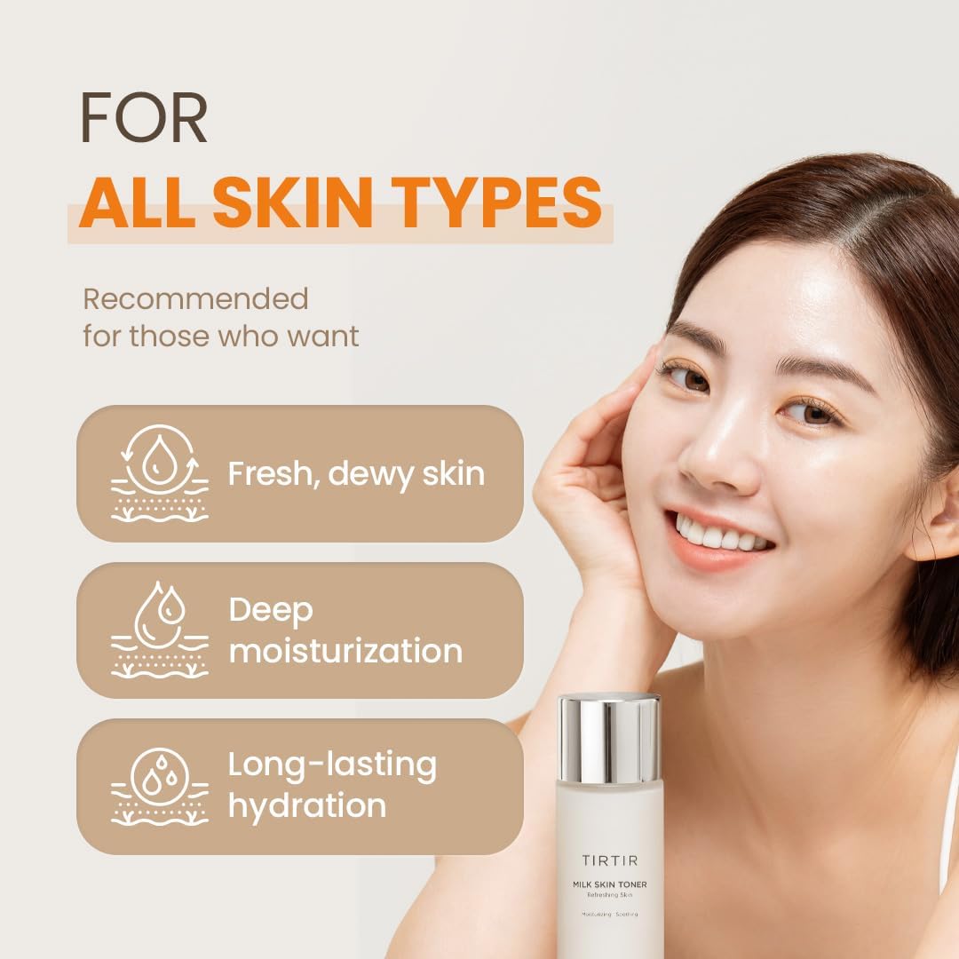 TIRTIR Milk Skin Toner 150ml For All Skin Types