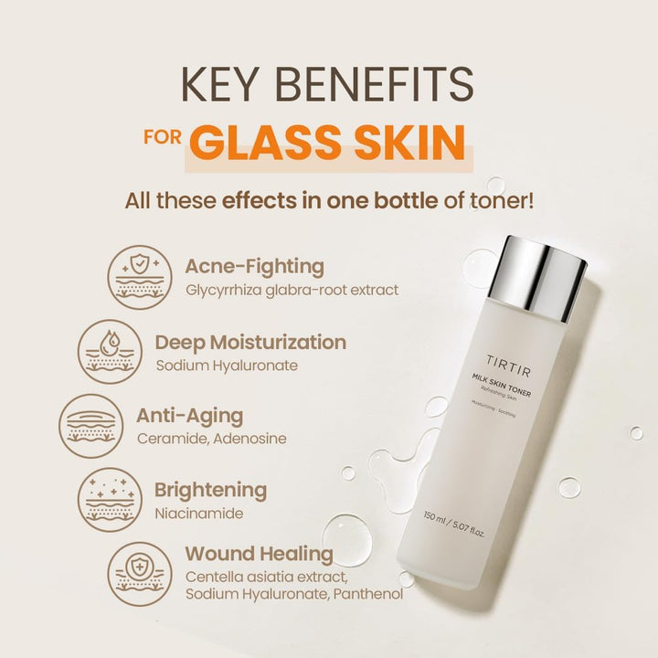 TIRTIR Milk Skin Toner 150ml what it does
