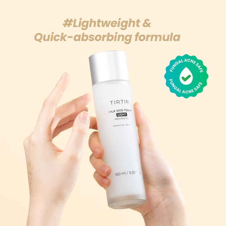 TIRTIR Milk Skin Toner Light 150ml fungal acne safe