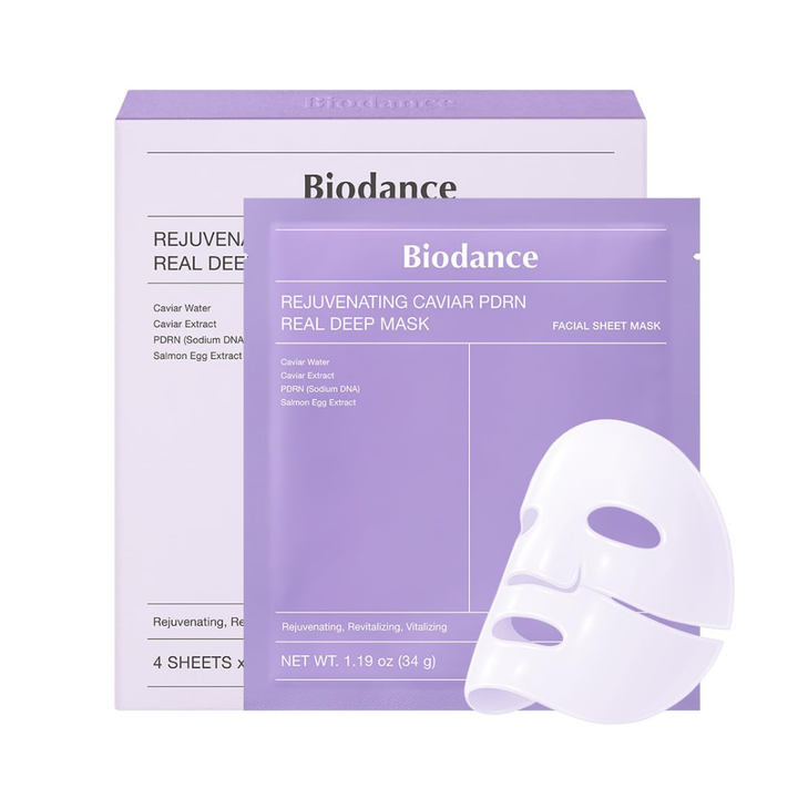 Biodance Rejuvinating Caviar PDRN Real Deep Mask 4 Pc Pack