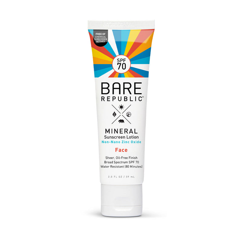 Bare Republic Mineral SPF 70 Face Sunscreen Lotion