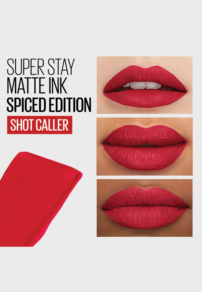 Maybelline Superstay Matte Ink Spiced Liquid Lipstick- 325 Shot Caller