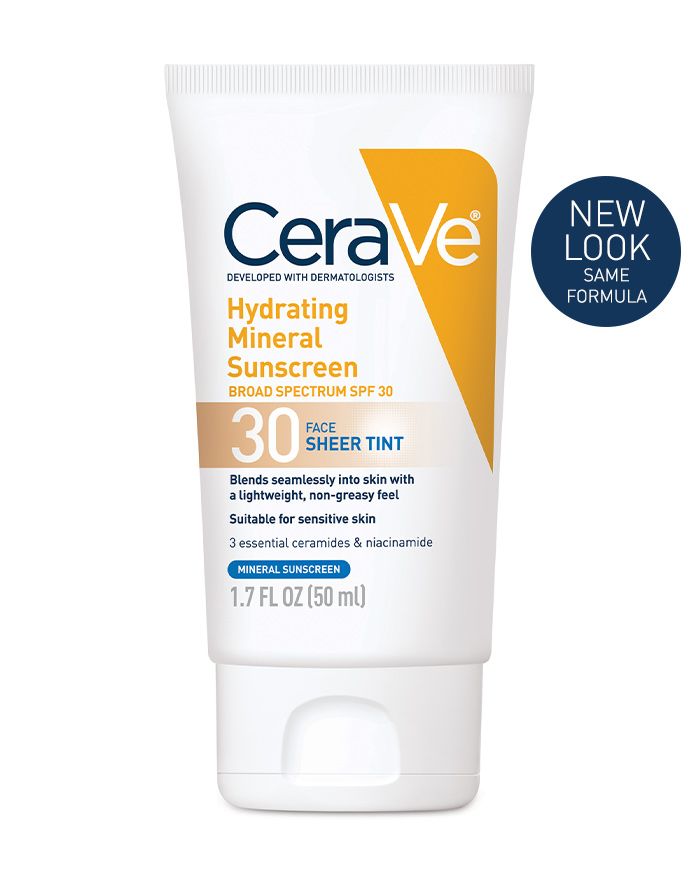 Cerave Hydrating Mineral Sunscreen SPF 30 Face Sheer Tint