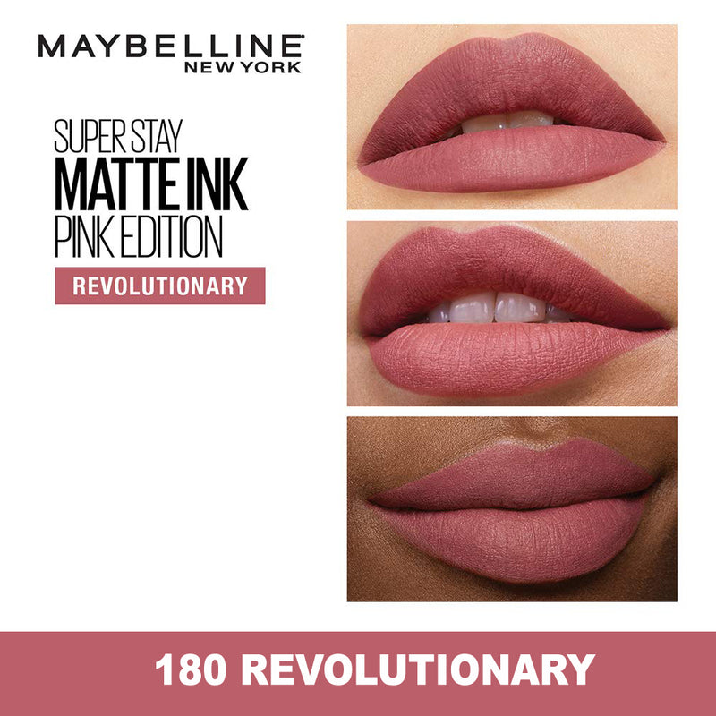 Maybelline SuperStay Matte Ink Pink Edition Liquid Lipstick - 180 Revolutionary