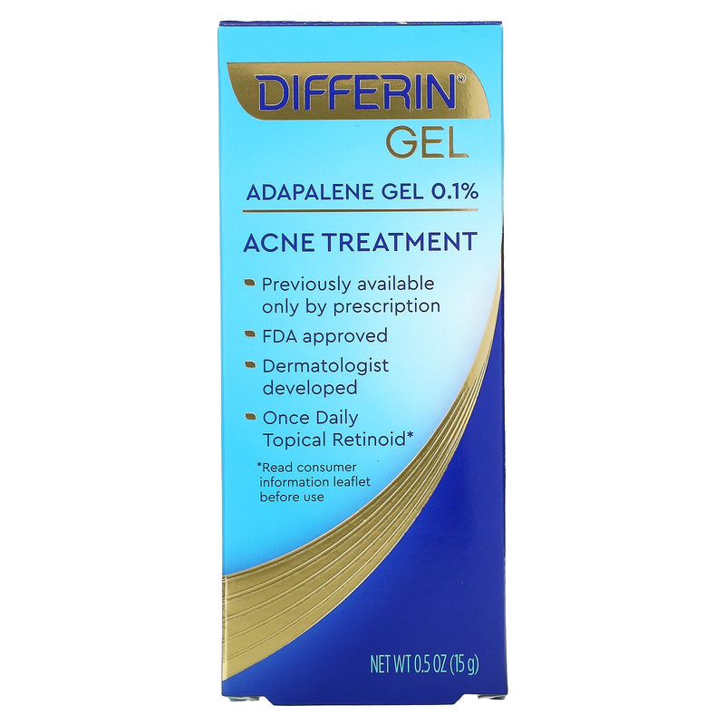 Differin Adapalene Gel 0.1% Acne Treatment 15g
