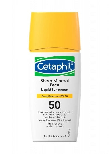 Cetaphil Sheer Mineral Face Liquid Sunscreen SPF 50