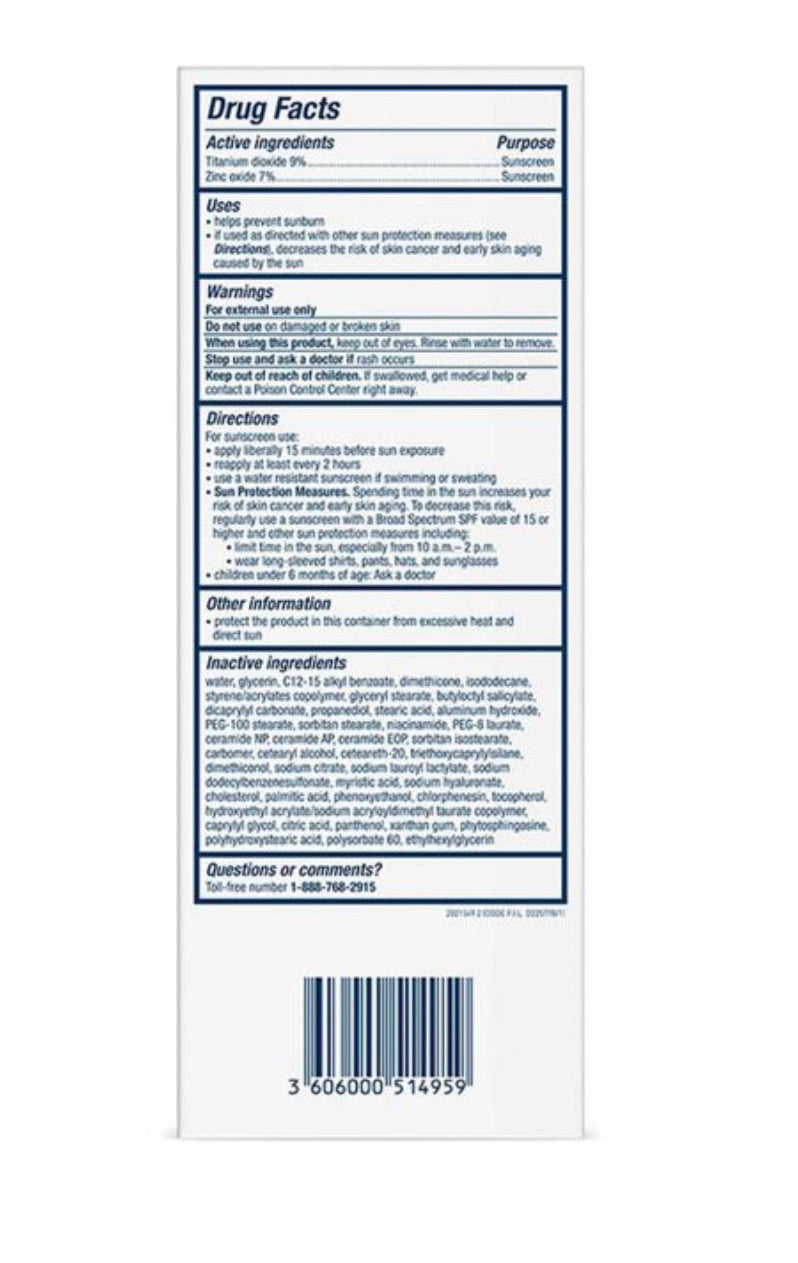 CeraVe Mineral Sunscreen Lotion for Face - SPF 50